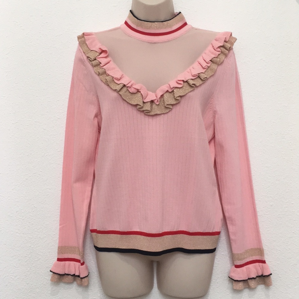 Ruffle Sweater NWT